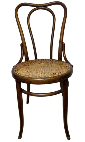 SET OF 4 ANTIQUE FISCHEL AUSTRIAN BENTWOOD CANED SEAT CHAIRS DINING Cover