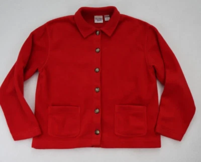 Baxter & Wells 女式羊毛夹克 M 码红色纽扣经典 — 第 1/4 张图片