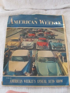 The AMERICAN WEEKLY February 1955 Annual Auto Car Show Magazine Baltimore - Picture 1 of 4