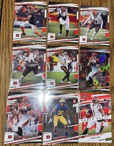 2022 Prestige Cincinnati Bengals Team Set Base 9 Cards Chase + PH Palmer Higgins - Picture 1 of 4