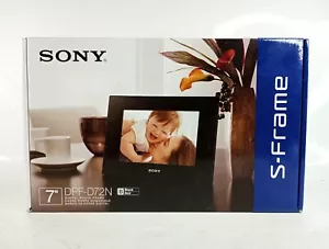 Sony DPF-D72N 7 Inch Black Digital S-Frame -  NEW SEALED  - Picture 1 of 3