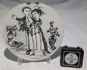 Plato de pared A24/34-15 Björn Wiinblad Nymölle Denmark noviembre OPTIMISME Ø 15 cm - Imagen 1 de 3