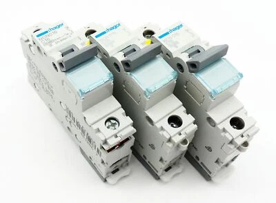 3x Hager NCN 016 NCN016 C16 Leitungsschutzschalter -used- - Bild 1 von 4
