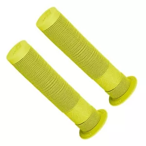 DMR Sect Flanged Dirt Jump BMX MTB Bicycle Grips Yellow NEW USA Seller - Picture 1 of 1