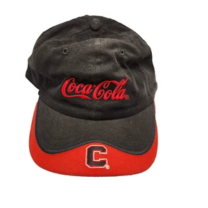 Coca Cola Soda Advertising Baseball Hat Cap Black Red Adjustable Vintage 1990s - Picture 1 of 15