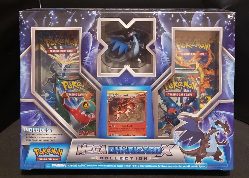 POKEMON MEGA CHARIZARD X FIGURE COLLECTION BOX FLASHFIRE XY BASE FURIOUS FISTS - Image 1 of 2
