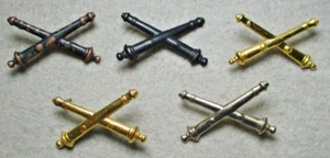 5 ORIGINAL Spanish American War small U.S. Field Artillery Officer’s Insignia EC - Picture 1 of 4