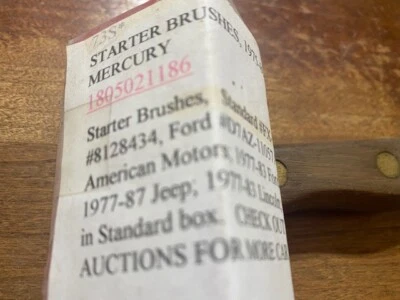 Ford Starter Brushes Falcon Mustang Mercury Jeep 1965 1966 1967 1968 1969 1970 Foto 1 de 2