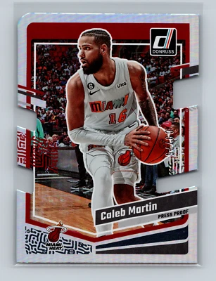 2023-24 Donruss Press Proof Silver Die Cut /75 Caleb Martin #182 Miami Heat - Image 1 of 2