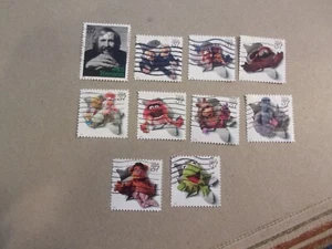 USA Used, 2005 Issue, 37 Cent Jim Henson and The Muppets, Scott #3944a-3944k. - Picture 1 of 1