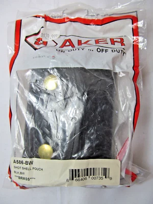 AKER Surgical Glove Duty Pouch or shot shell pouch LEATHER and Brass