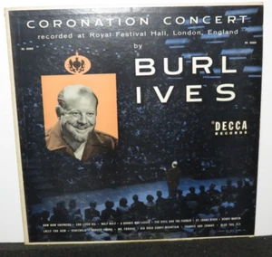 BURL IVES CORONATION CONCERT (VG+) DL-8080 LP VINYL RECORD - Picture 1 of 4