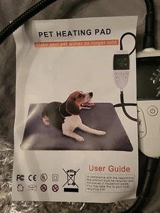 Almohadilla térmica para mascotas EACARD para perros gatos, temperatura ajustable 86°F - 146°F, temporizador - Imagen 1 de 4