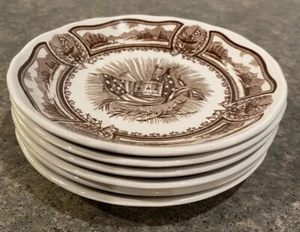 J&G Meakin Americana Style House Ironstone Set Of Five Saucers England 6" - Picture 1 of 8