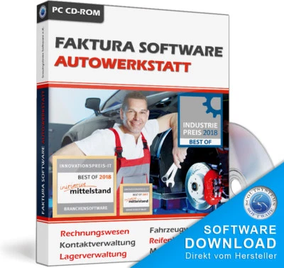 Kfz Faktura Software,Autowerkstatt Verwaltung für Windows 10, aktuelle Version - Bild 1 von 4