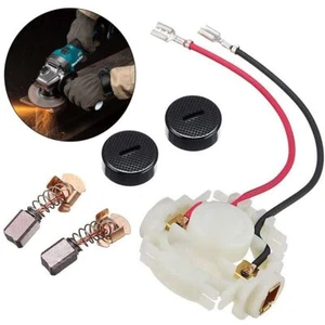 Original Makita BGA450 BGA452 DGA452 Bürstenhalter Carbon Bürsten Kappen - Picture 1 of 15