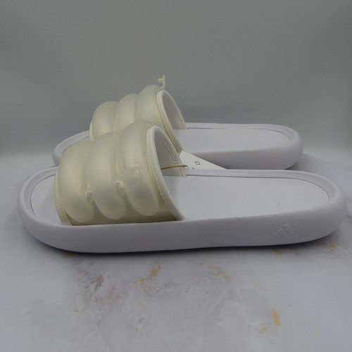 Sandali Adidas uomo 11 donna 12 bianchi slide Adilette Zplaash slip on casual