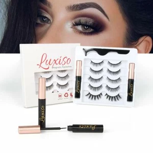 Luxiso Magnetic Eyelashes with Eyeliner Kit, 5 Pairs Non-Irritating and Reusable - Picture 1 of 7