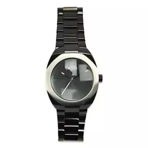 Nixon Womens Catalyst Stainless Steel Watch Black Silver One Size New - Picture 1 of 2