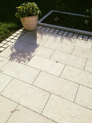 Natur Steinplatten, Pflasterplatten Außen f. Terrasse, Garten, Rutschfest, Wand - Bild 1 von 4