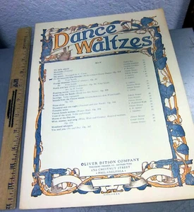 Valses de baile vintage, partituras de piano vintage, Oliver Ditson Company, Filadelfia - Imagen 1 de 5