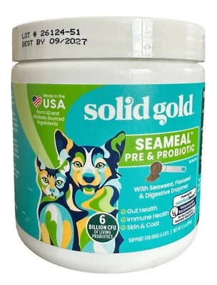 Probióticos para gatos y perros para la salud digestiva - Multivitamínico en polvo de algas para perros y gatos Foto 1 de 3