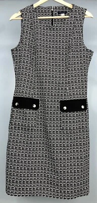 Vestido Tommy Hilfiger tejido pata de gallo talla 10 Foto 1 de 4