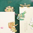 Bird Fish Insect Chinese Style Metal Bookmark Pagination Marker Book Clip