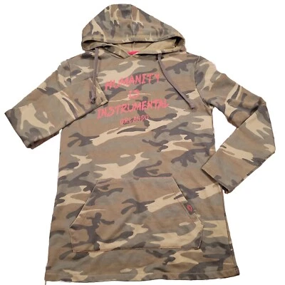 NWT Women's Hard Rock Orlando "Humanity Is Instrumental" Camo Hoodie Sz XS - Image 1 of 4