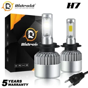 High/Low Beam H7 LED Headlight Bulb Conversion Kit Cool White 6000K Super Bright - Picture 1 of 23