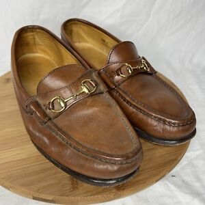 Alden Cape Cod Men's Horsebit Cognac Leather Loafer Mismatched Pair 10.5 E, 11 E