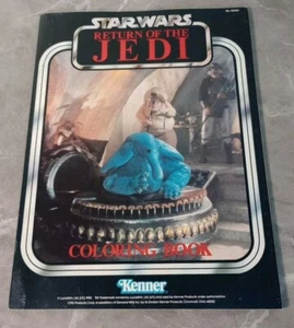 VINTAGE STAR WARS RETURN OF THE JEDI COLORING BOOK 1983 KENNER LIGHTLY COLORED - Picture 1 of 7