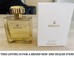 ROLEX yellow bottle EAU DE PARFUM BRAND NW 100% authentic 75ML pour femme SEALED - Picture 1 of 8