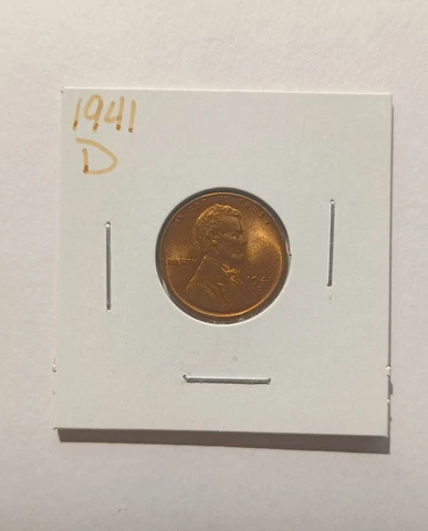 1941 Denver Uncirculated Wheat Penny Cover