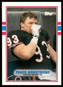 1989 Topps Traded Trace Armstrong Rookie Chicago Bears #61T - Picture 1 of 2