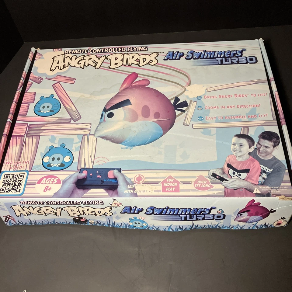 Angry Birds Air Swimmers Turbo Remote Control Flying Balloon RC Rovio New Open - Image 1 of 4