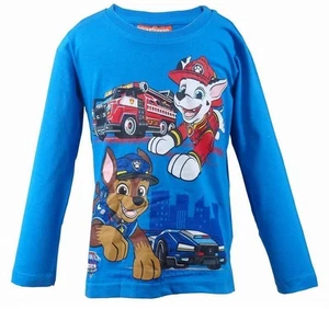 Paw Patrol Langarmshirt Jungen Blau Chase Marshall Größe 98 NEU - Bild 1 von 2