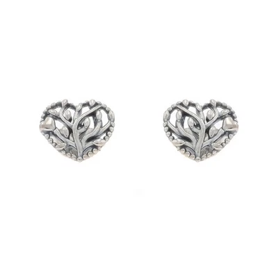Pandora Flourishing Hearts Stud Earrings Sterling Silver 925 Tree of Love 297085 - Image 1 of 4