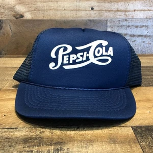 Vintage Pepsi Mütze Snapback Trucker Cap Herren blau weiß Promo Soda Pop 90er - LESEN - Bild 1 von 9