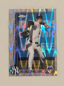 2025 Topps Chrome Baseball #83 Cody Bellinger RayWave Refractor New York Yankees - Picture 1 of 2
