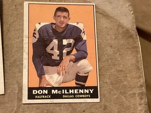 1961 Topps Football #21 Don Mcllhenny - EX+ - Lite Corner Wear - No Creases - - Picture 1 of 2