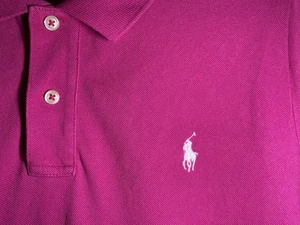 Polo Ralph Lauren manga corta polo rosa talla XL (Skinny Fit) mujer - Imagen 1 de 9