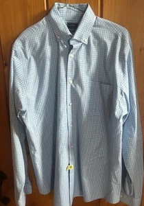 Arrow Men's Shirt Blue Long Sleeve Button Down 15 1/2-34/35 Freshly Laundered - Picture 1 of 7