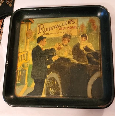 Square Pre Prohibition Ruhstaller Gilt Edge~Best Beer Brewed - Image 1 of 4