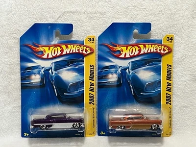 Hot Wheels BAD CARD BLOWOUT LOT (2) 2007 Custom '53 Chevy Purple/Copper - Image 1 of 3