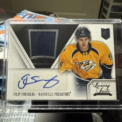 2013-14 Panini Luxury Suite Filip Forsberg Rookie Jersey Autograph /99 - Image 1 of 2