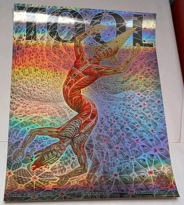 Tool Band Foil Poster 6/18/22 Bonnaroo TN Alex Grey 476/750 Great Turn MJK - Image 1 of 4