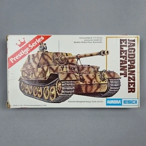 Jagdpanzer Elefant Segunda Guerra Mundial Tanque Destructor Aurora Prestige Series 1/72 Modelo Kit - Imagen 1 de 8