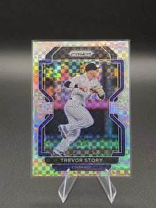 2022 Panini Prizm - Trevor Story #4 Power Plaid Prizm /75 - Picture 1 of 2