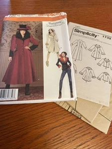 Simplicity 1732 Steampunk Coat Costume Pattern - Sizes 14-22 Uncut - Picture 1 of 5